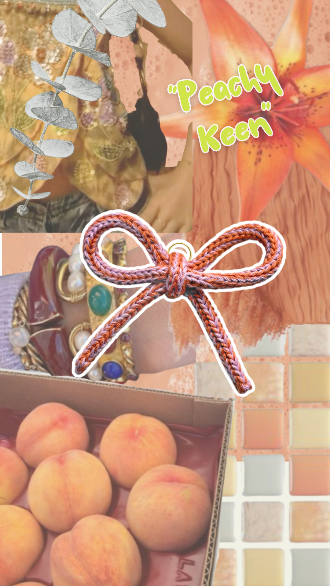 Ombre Knit Bow Charm by BYKARYA