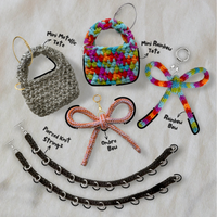 Ombre Knit Bow Charm by BYKARYA