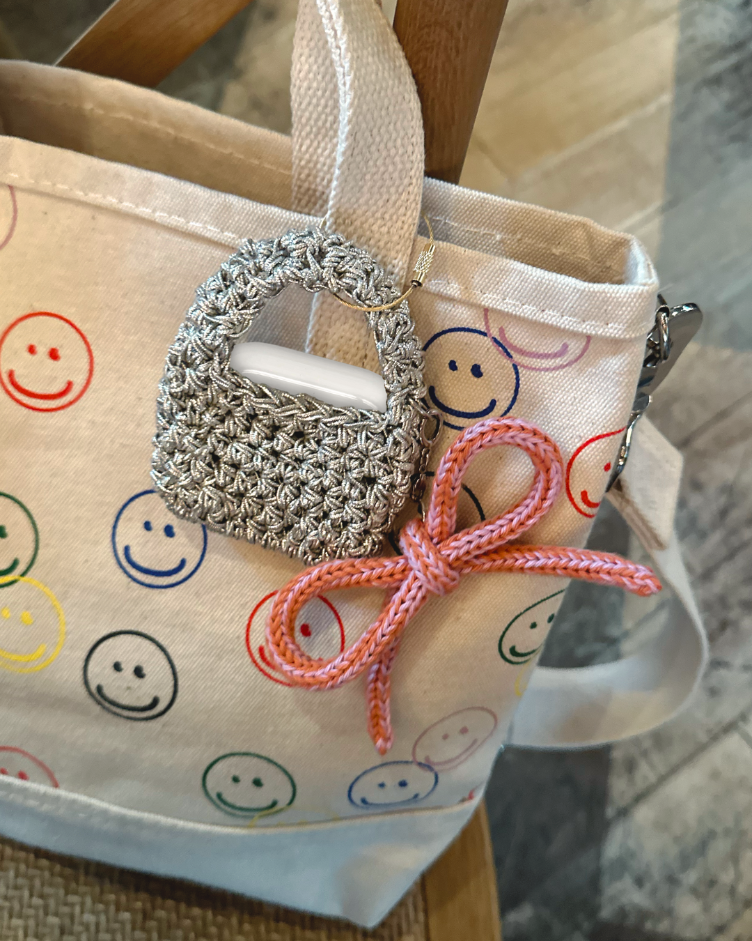 Metallic Mini Crochet Bag by BYKARYA