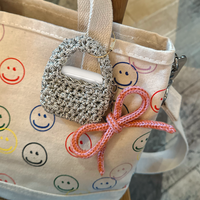 Metallic Mini Crochet Bag by BYKARYA