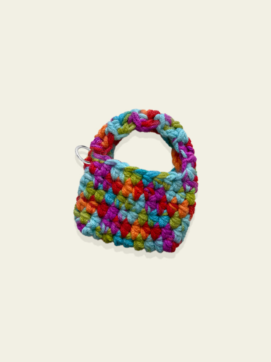 Rainbow Mini Crochet Bag by BYKARYA