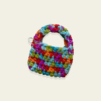 Rainbow Mini Crochet Bag by BYKARYA