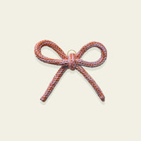 Ombre Knit Bow Charm by BYKARYA