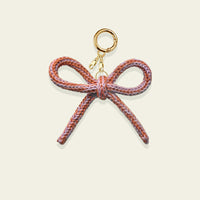 Ombre Knit Bow Charm by BYKARYA