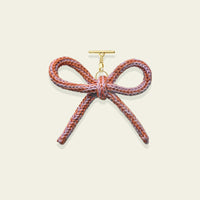 Ombre Knit Bow Charm by BYKARYA