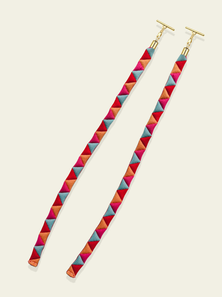 Abstract Quilted Lace Stringz