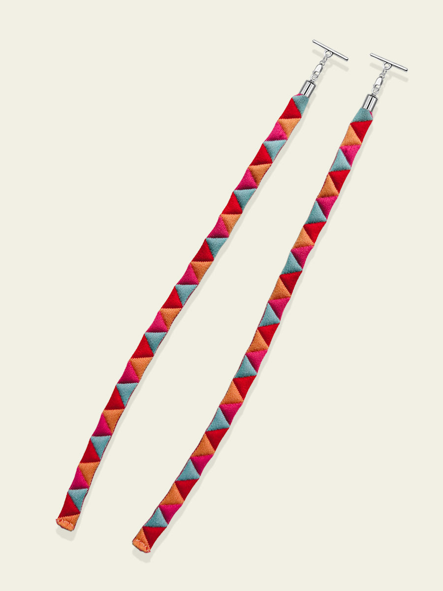 Abstract Quilted Lace Stringz