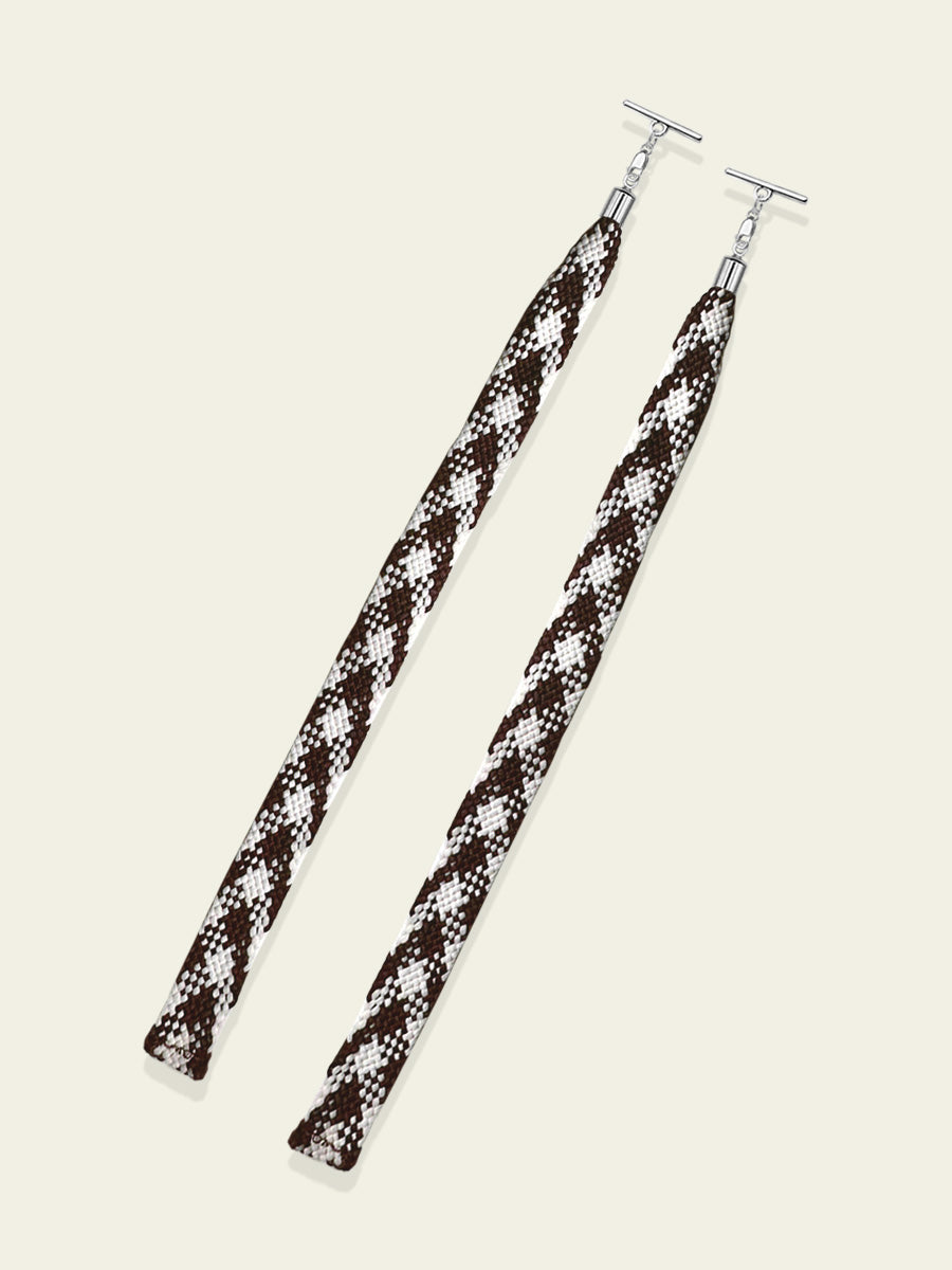 Checkered Knit Lace Stringz