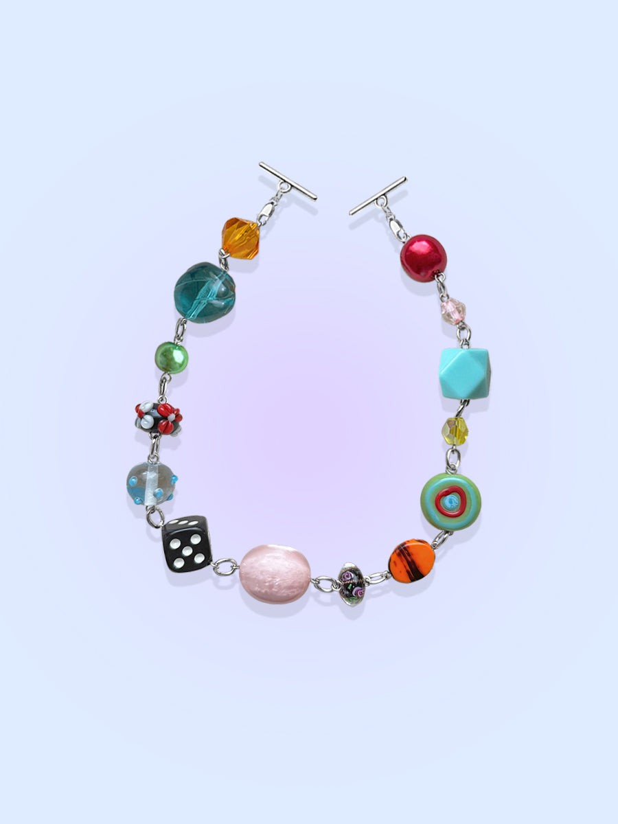 Lumen0s Lampwork Bead Swag by kuebiko! co