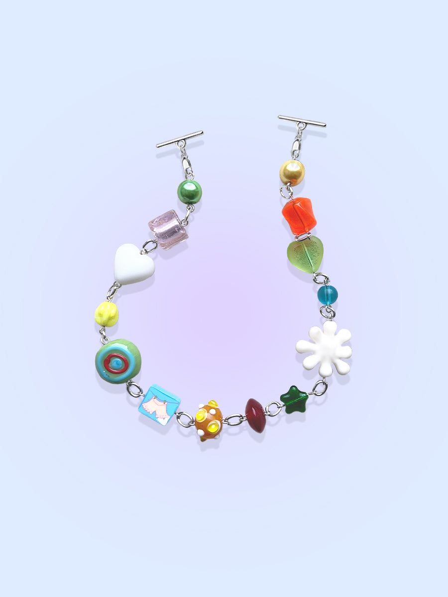 Anemoia Lampwork Bead Swag by kuebiko! co