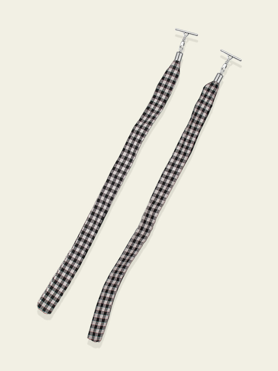 Gingham Wide Lace Stringz