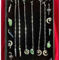 Chain Stringz with Crystal Charms by SATURNALIA