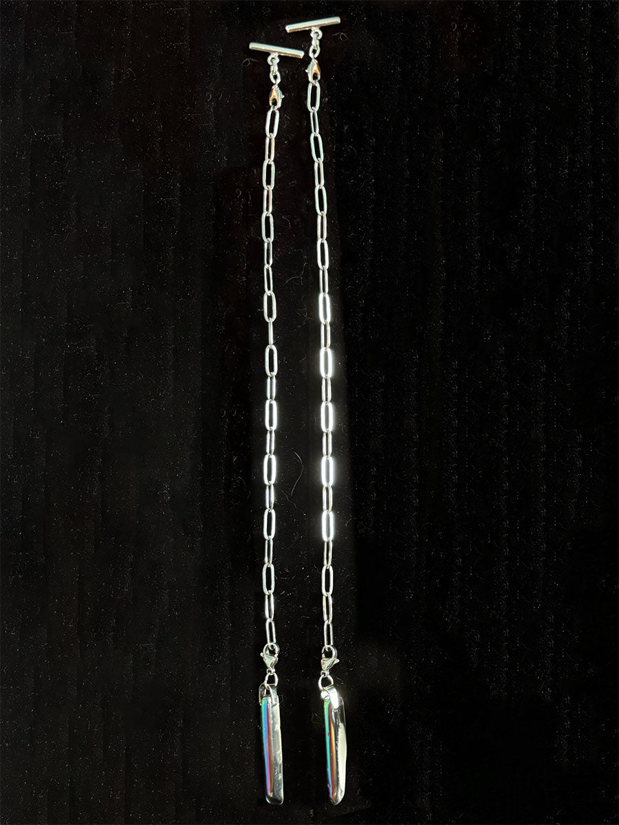 Chain Stringz with Crystal Charms by SATURNALIA