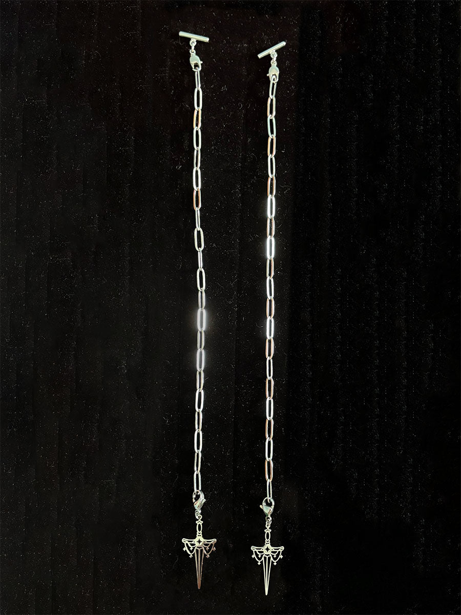 Chain Stringz with Sword Charms by SATURNALIA