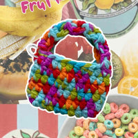 Rainbow Mini Crochet Bag by BYKARYA