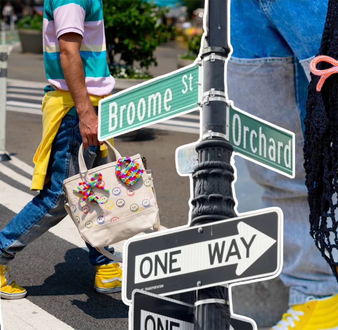 Rainbow Mini Crochet Bag by BYKARYA
