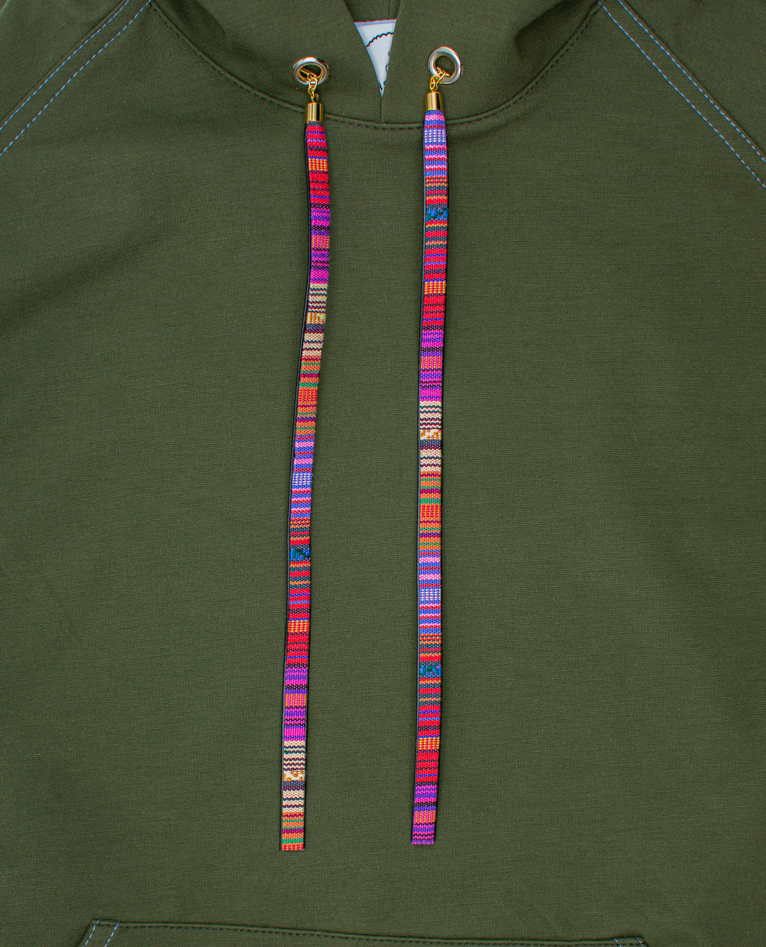 Southwest Fabric and Vegan Leather Lace Stringz