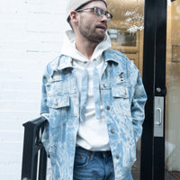 Denim Wide Lace Stringz