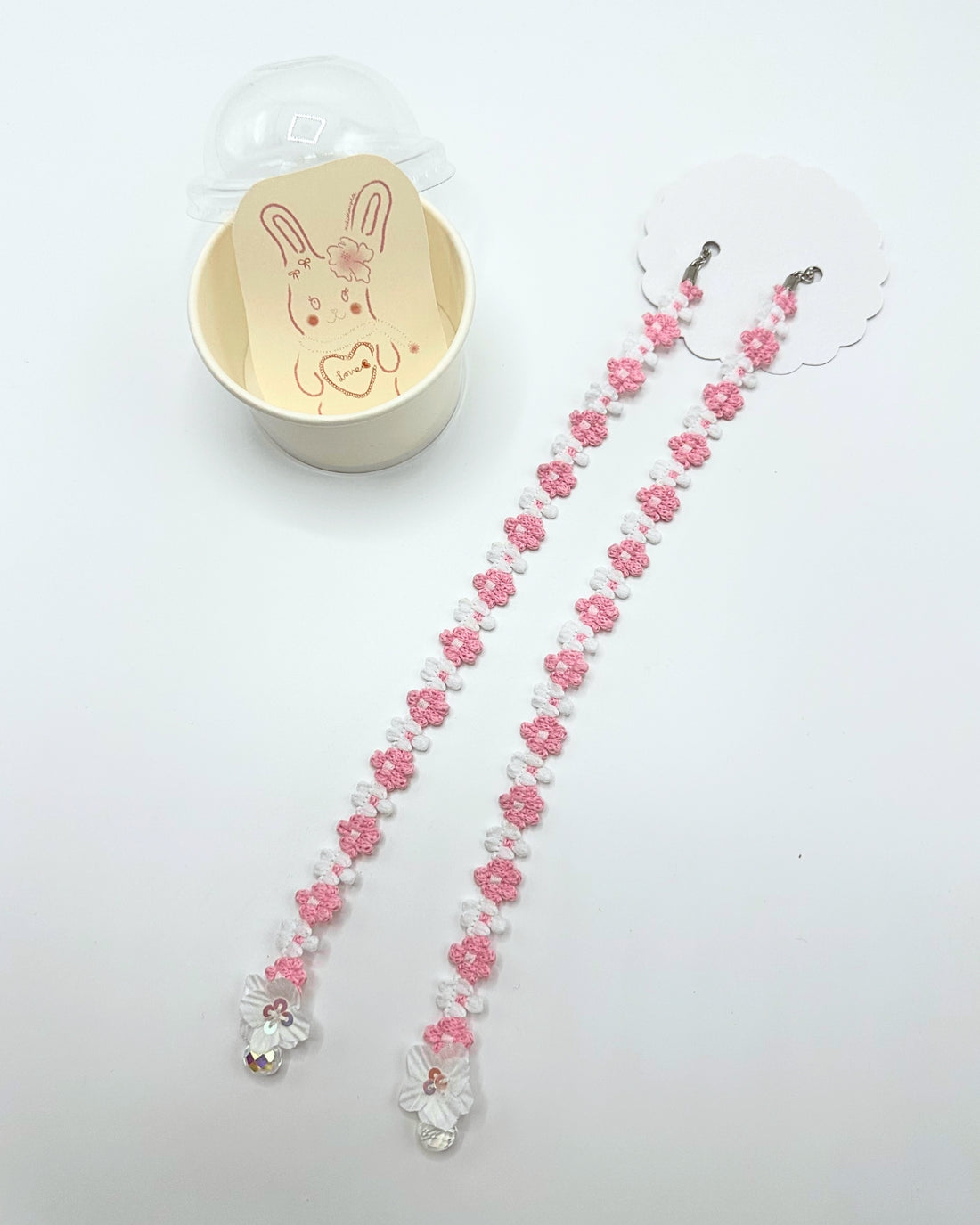 Cherry Blossom Lace with Crystal Bead | Nabithoughts x SMILE STRINGZ