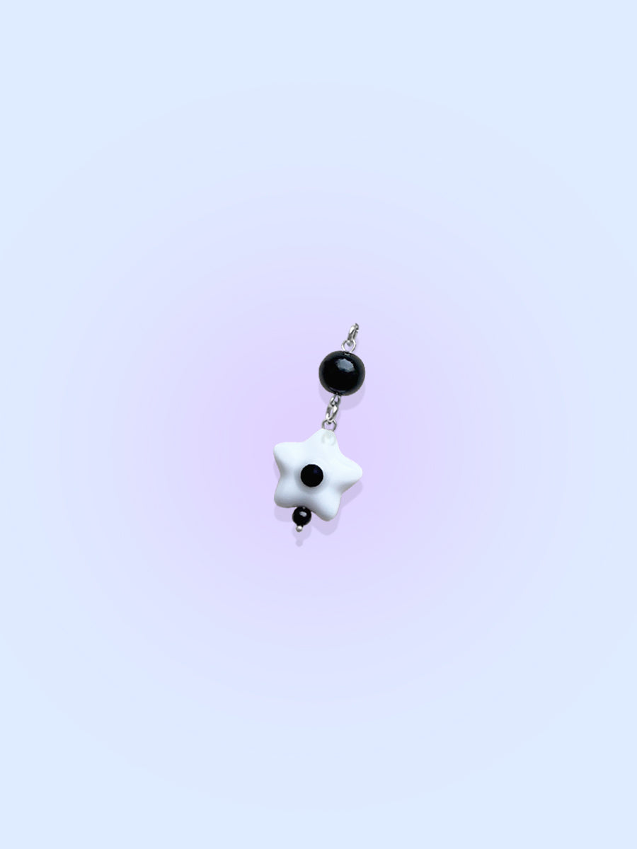 North Star Black Gem Charm by kuebiko! co