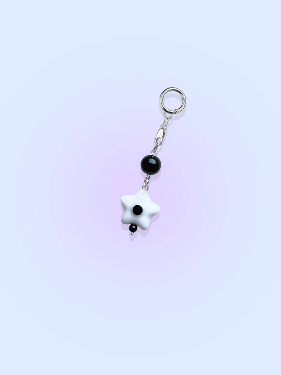 North Star Black Gem Charm by kuebiko! co