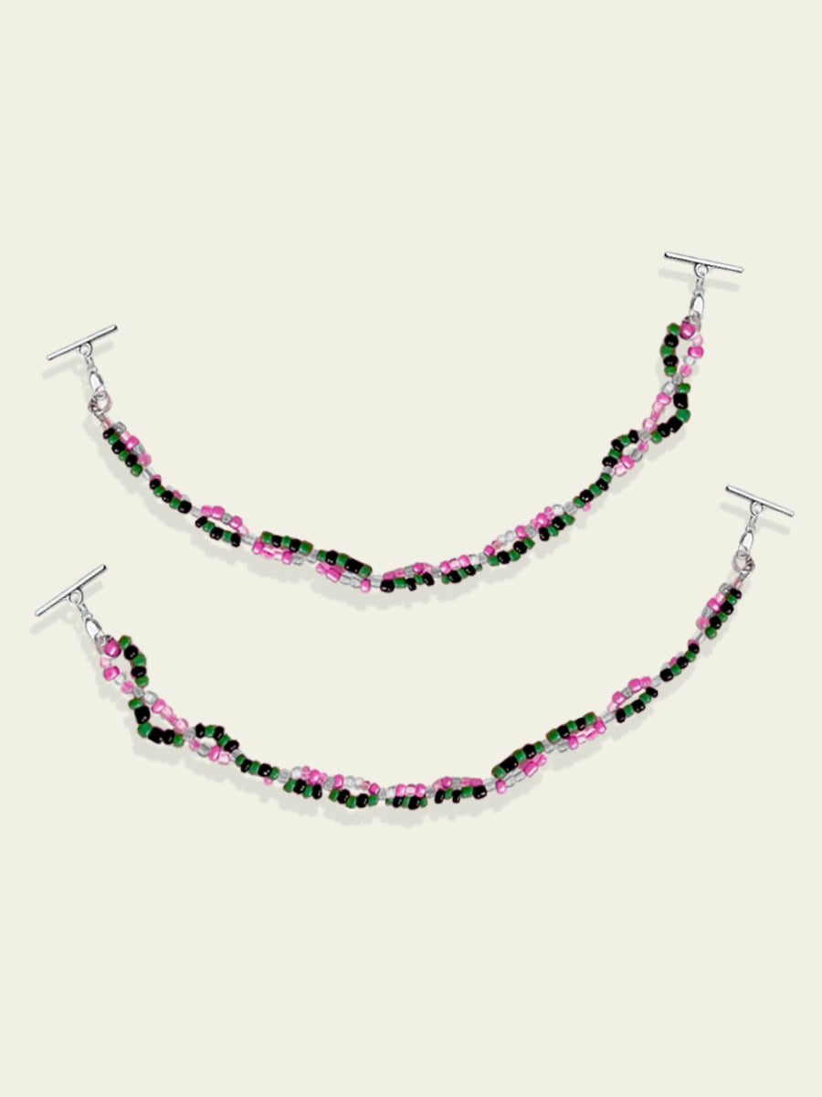 Good and Evil Bead Chain Set by Dilly Donut Designs
