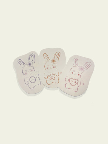 Nabithoughts Bunny Print 3-Pack by Nabithoughts