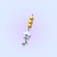Shooting Star with Music Note Charm by kuebiko! co