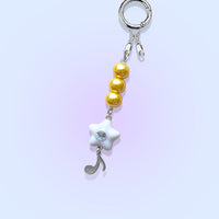 Shooting Star with Music Note Charm by kuebiko! co