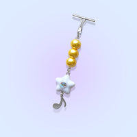 Shooting Star with Music Note Charm by kuebiko! co
