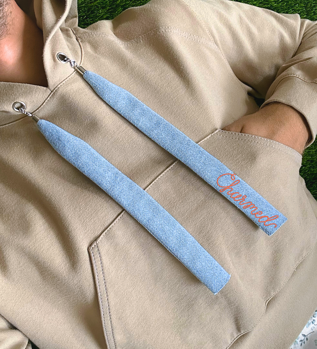 Custom Embroidered Denim Laces by UNTREND