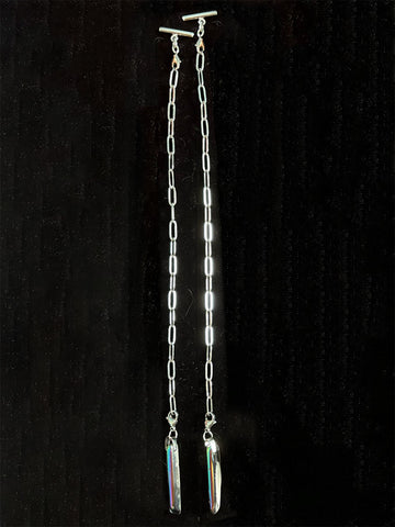 Hoodie Chain Set with Crystal Charms by SATURNALIA