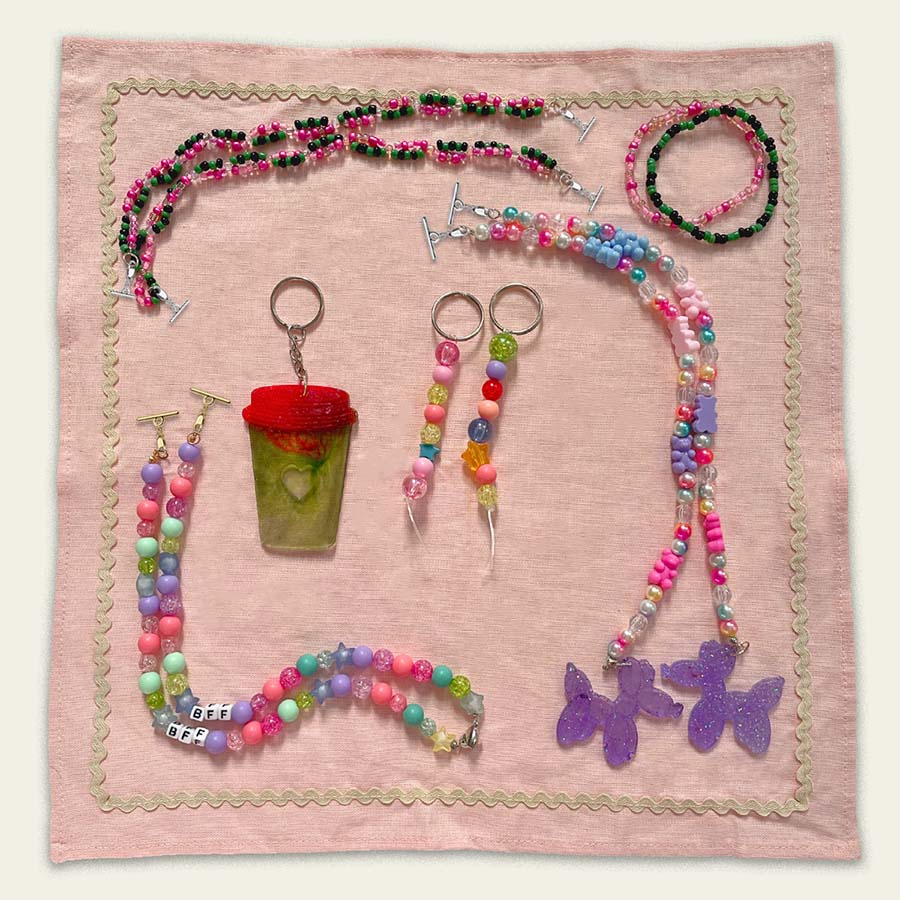 Good and Evil Bead Chain Swag by Dilly Donut Designs